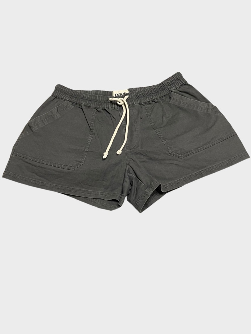 Pact Organic Cotton  Women’s Small Pull On Shorts Drawstring Waist Casual Comfy